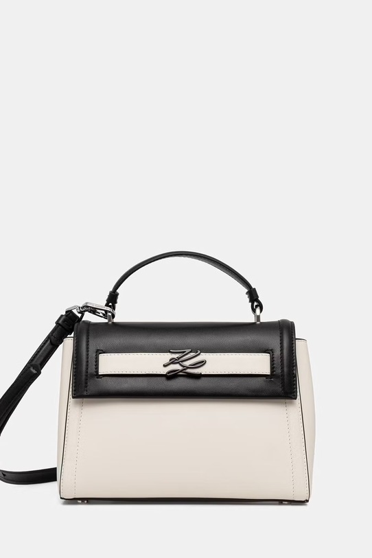 Karl Lagerfeld torebka bagietka damska skórzana K/AUTOGRAPH biały B2W30237