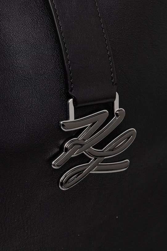 Karl Lagerfeld nákupní taška dámská kožená K/AUTOGRAPH B2W30258 černá