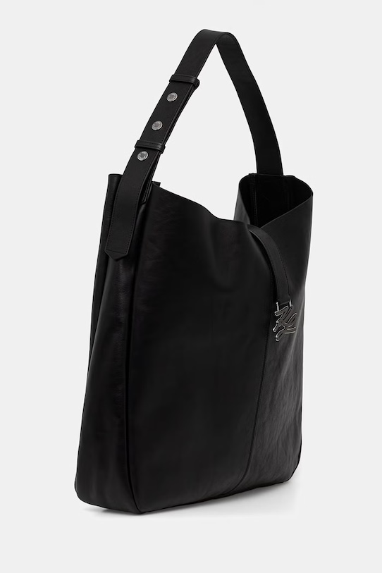 Karl Lagerfeld dámska kožená kabelka K/AUTOGRAPH B2W30263 čierna SS26