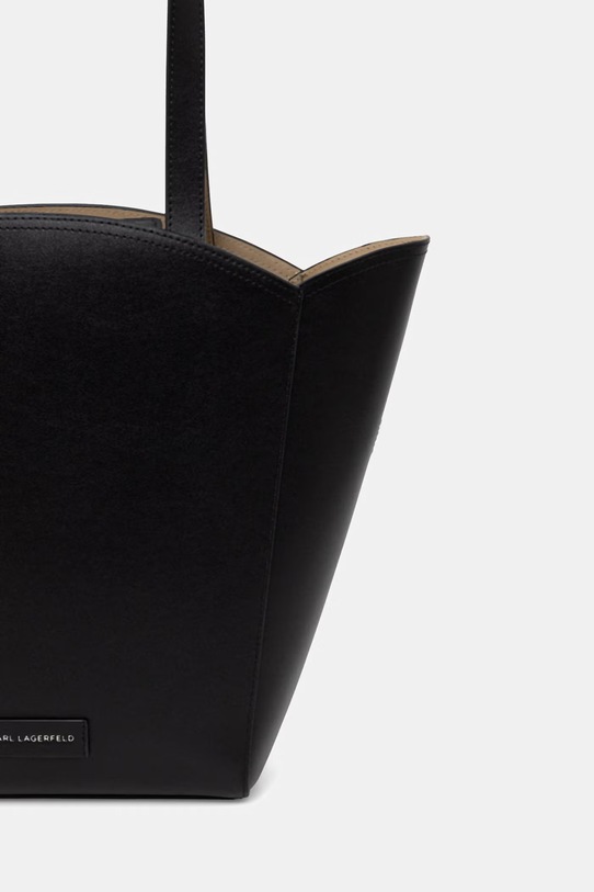 Doplňky Karl Lagerfeld nákupní taška dámská kožená K/CIRCLE B2W30013 černá