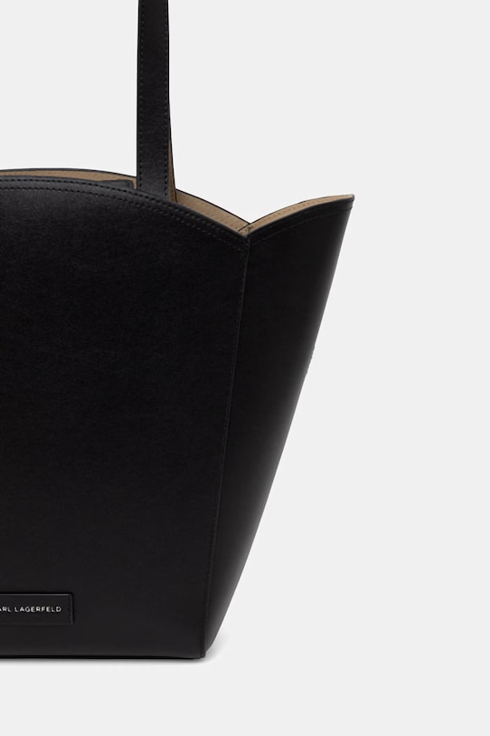 Doplňky Karl Lagerfeld nákupní taška dámská kožená K/CIRCLE B2W30013 černá