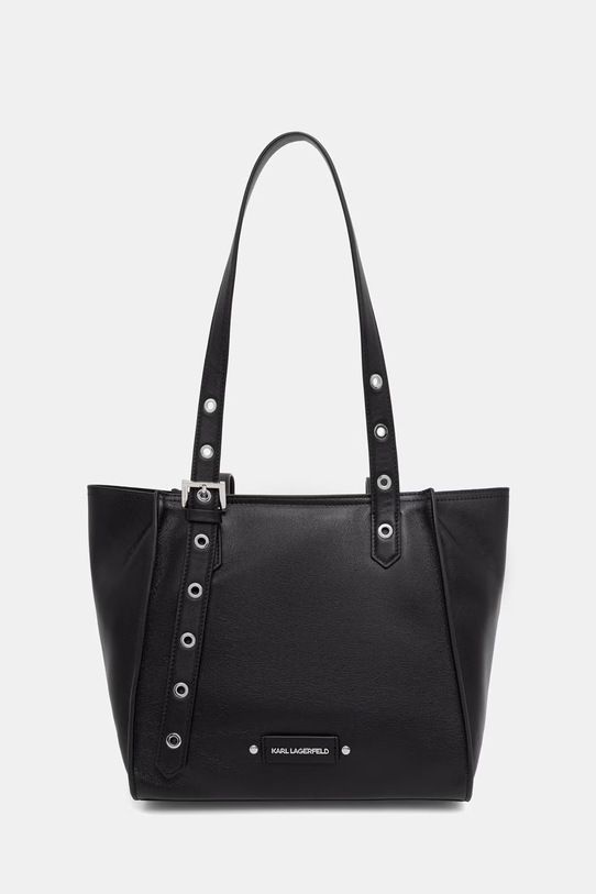 Karl Lagerfeld torebka tote damska skórzana K/EYELETS czarny B2W30085