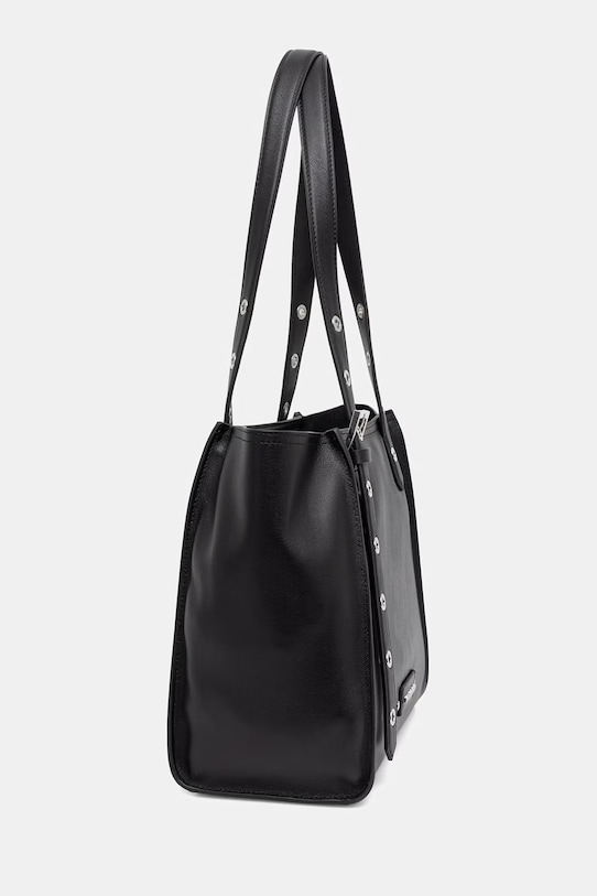 Karl Lagerfeld torebka tote damska skórzana K/EYELETS B2W30085 czarny SS26