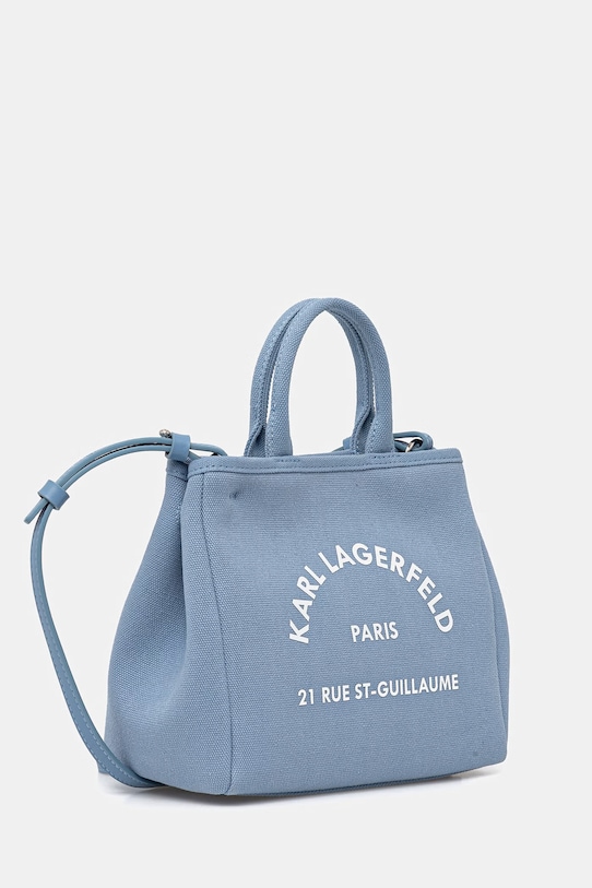 Karl Lagerfeld crossbody kabelka dámská bavlněná K/RSG CONV. B2W50003 modrá SS26