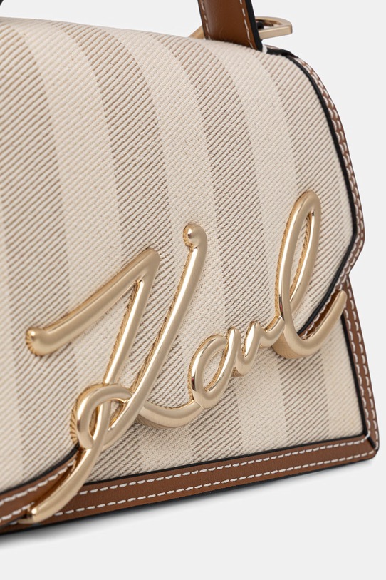 Karl Lagerfeld dámská kabelka přes rameno K/SIGNATURE 2.0 béžová B2W30227