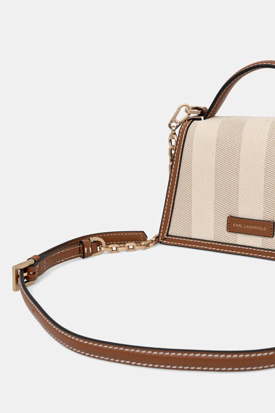 Doplňky Karl Lagerfeld dámská kabelka přes rameno K/SIGNATURE 2.3 B2W30228 béžová