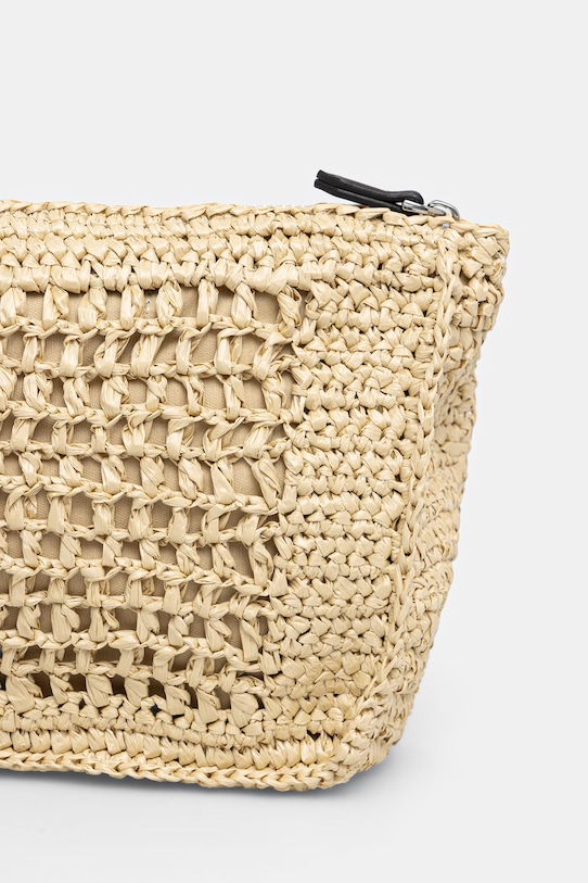 Akcesoria Karl Lagerfeld kosmetyczka damska K/SIGNATURE B2W46076 beżowy