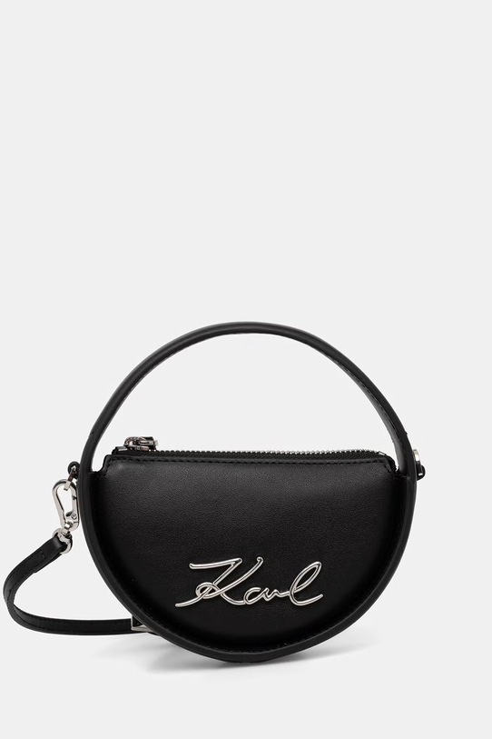 Karl Lagerfeld torebka crossbody damska skórzana K/SIGNATURE czarny B2W30277