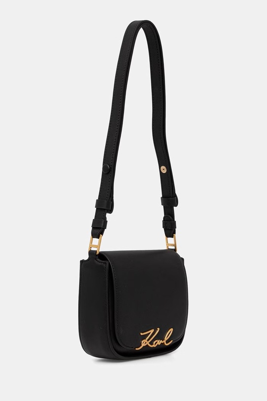 Karl Lagerfeld kabelka přes rameno dámská z imitace kůže K/SIGNATURE B2W30006 černá SS26