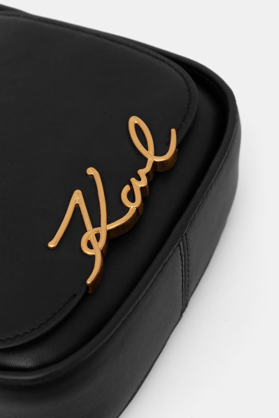 Karl Lagerfeld kabelka přes rameno dámská z imitace kůže K/SIGNATURE černá B2W30006