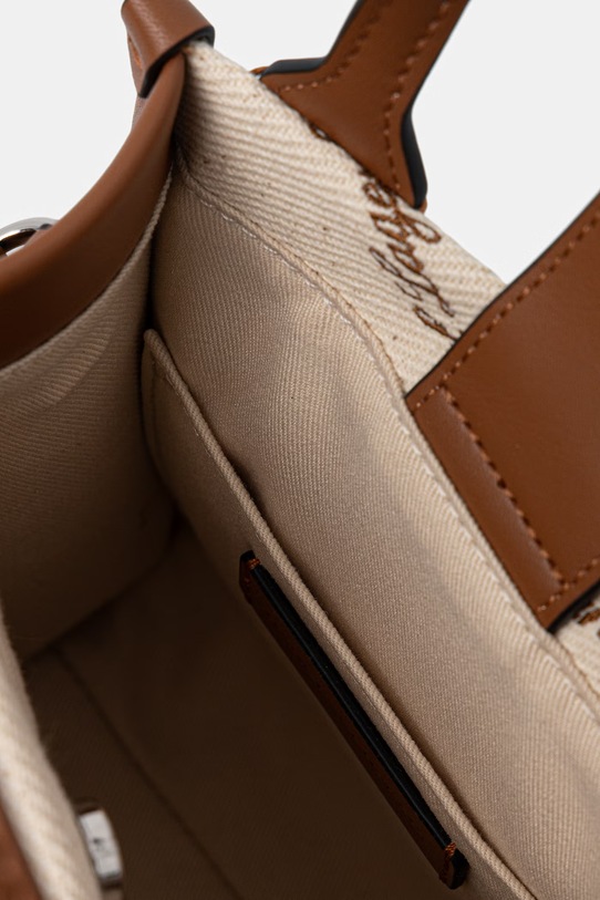 Karl Lagerfeld torebka crossbody damska bawełniana K/VILLE B2W30278 brązowy