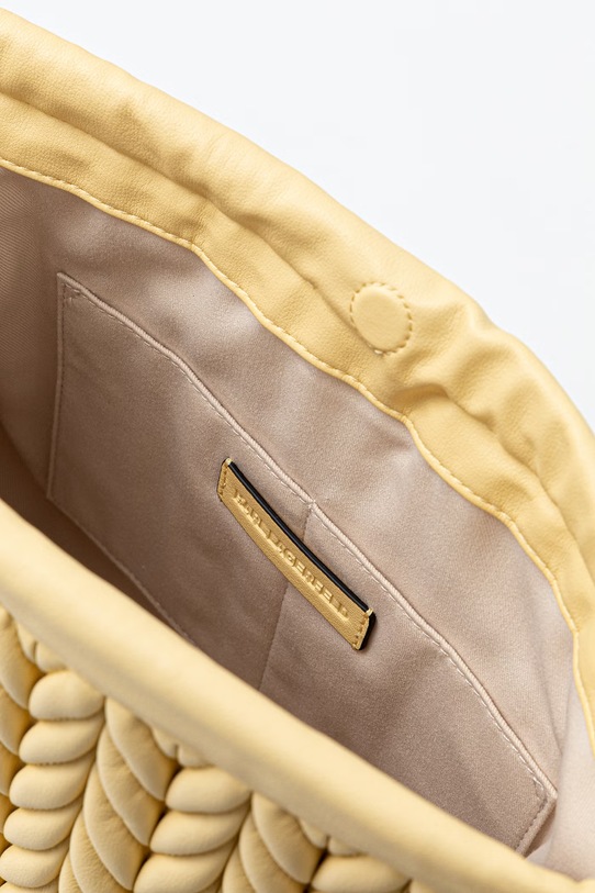 Karl Lagerfeld torebka damska z imitacji skóry K/WEAVE żółty B2W30033