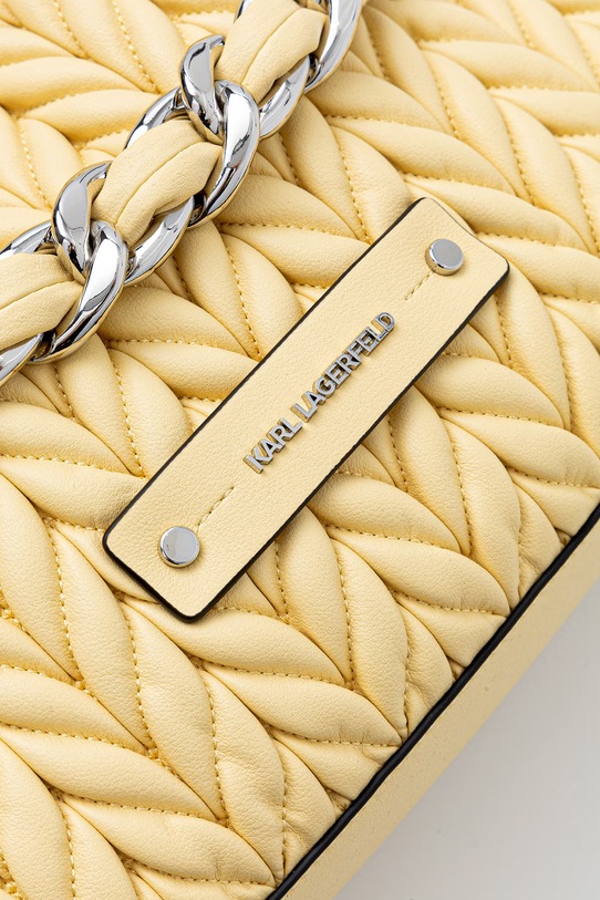 Karl Lagerfeld torebka damska z imitacji skóry K/WEAVE B2W30033 żółty