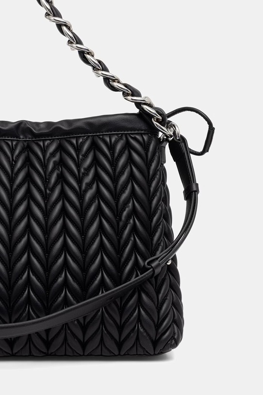 Akcesoria Karl Lagerfeld torebka damska z imitacji skóry K/WEAVE B2W30033 czarny