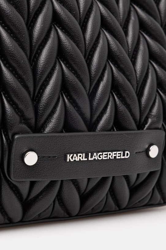 Karl Lagerfeld torebka damska z imitacji skóry K/WEAVE czarny B2W30035