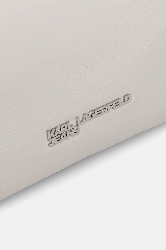 Δερμάτινη τσάντα Karl Lagerfeld Jeans λευκό B1W30187