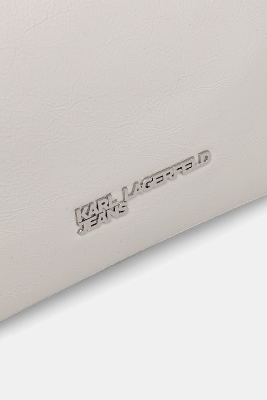 Δερμάτινη τσάντα Karl Lagerfeld Jeans λευκό B1W30187