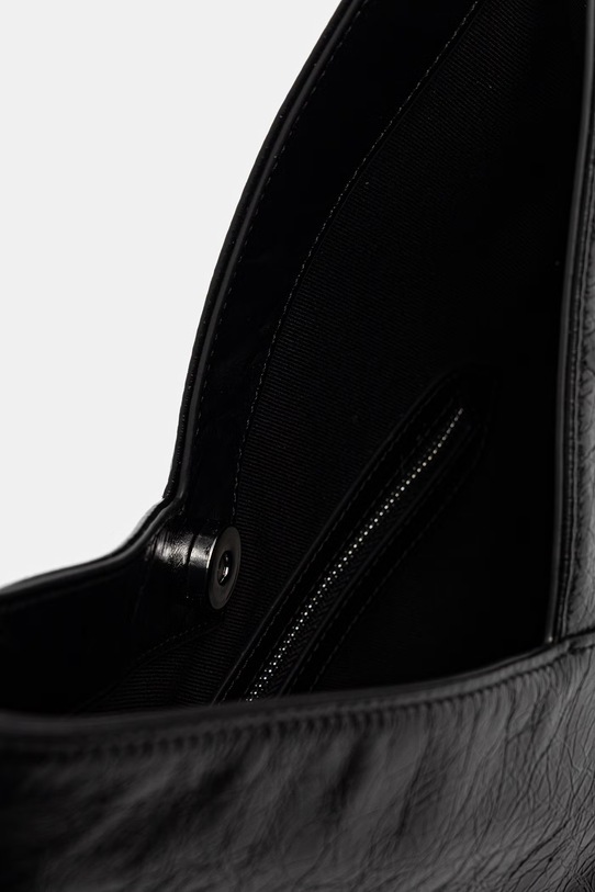 Δερμάτινη τσάντα Karl Lagerfeld Jeans B1W30187 μαύρο