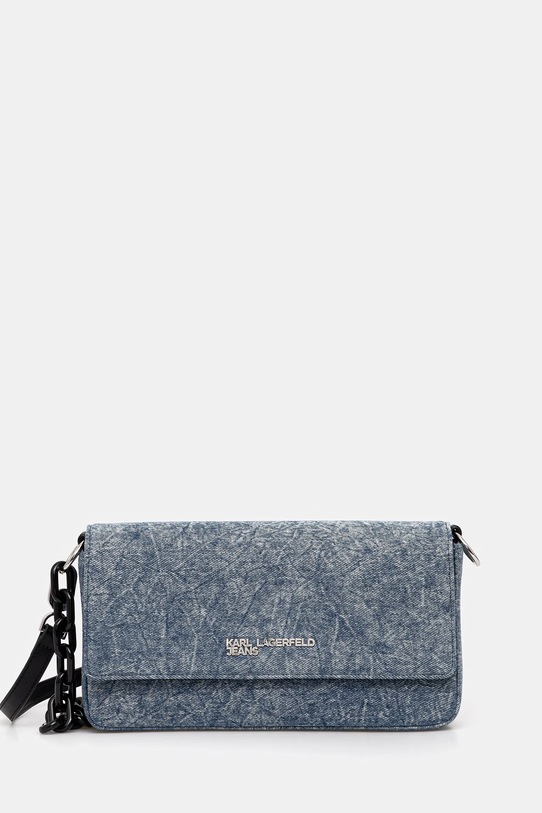 Τζιν τσάντα Karl Lagerfeld Jeans απλικέ μπλε B2W30122