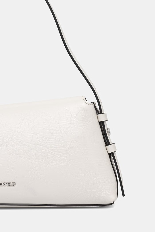 Αξεσουάρ Δερμάτινη τσάντα Karl Lagerfeld Jeans B2W30130 λευκό