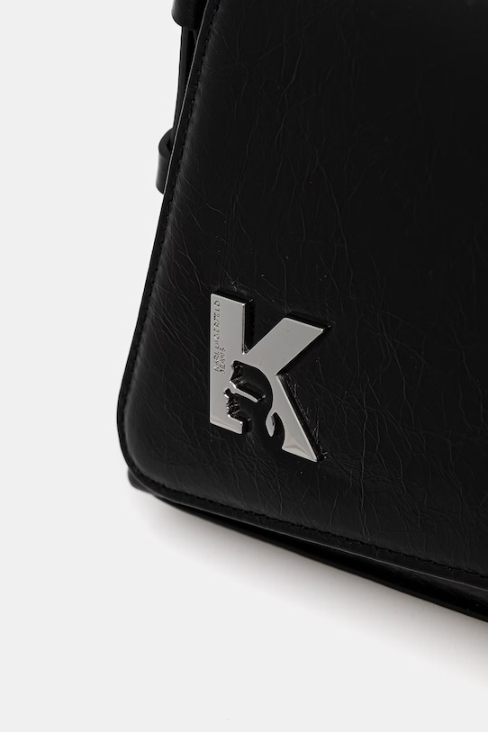 Δερμάτινη τσάντα Karl Lagerfeld Jeans μαύρο B2W30130