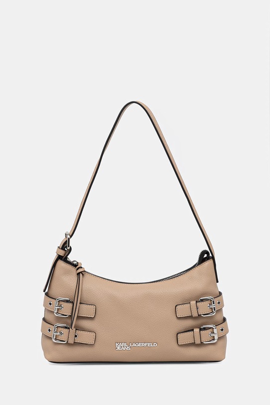 Kabelka Karl Lagerfeld Jeans jednofarebný béžová B2W30265