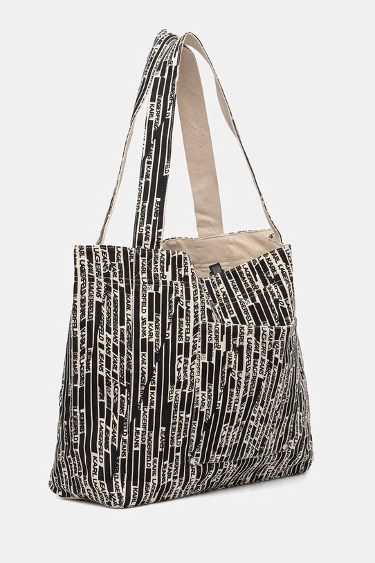 Karl Lagerfeld Jeans torebka bawełniana B2W50048 beżowy SS26