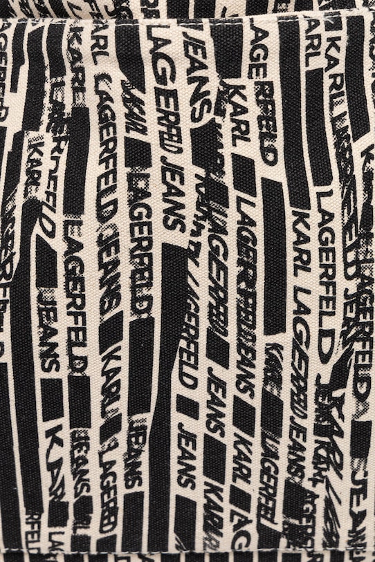 Karl Lagerfeld Jeans torebka bawełniana beżowy B2W50048