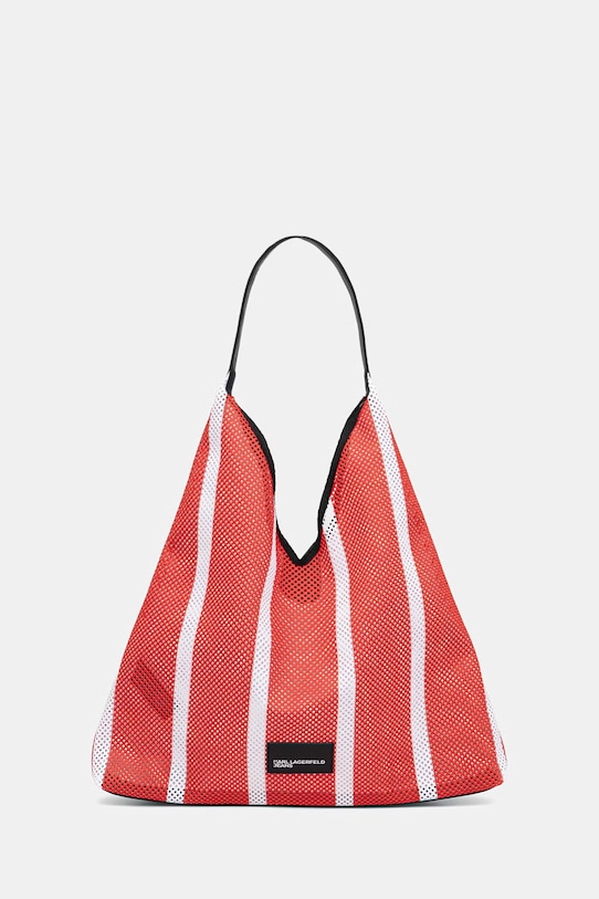 Kabelka Karl Lagerfeld Jeans vzorovaný červená B2W50049