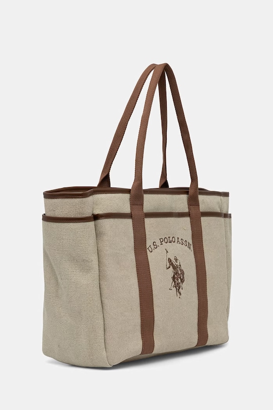 U.S. Polo Assn. torebka shopper damska POOL SIDE BEU1P8630WC2 beżowy AA00