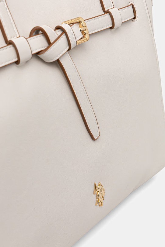 U.S. Polo Assn. torebka crossbody damska skórzana GUILDFORD beżowy BEU2G9067WVP