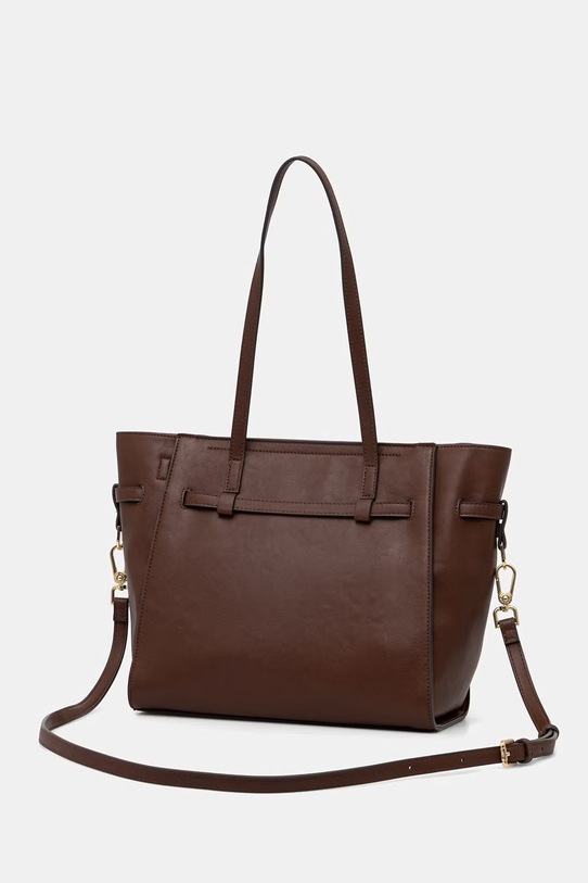 Akcesoria U.S. Polo Assn. torebka crossbody damska skórzana GUILDFORD BEU2G9067WVP brązowy