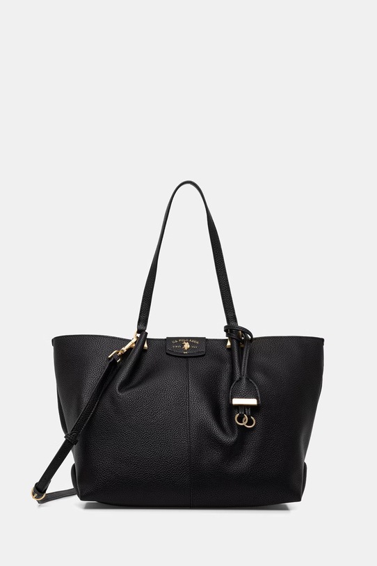 U.S. Polo Assn. torebka shopper damska z imitacji skóry ROYAL STEWART czarny BEU3R9063WVP