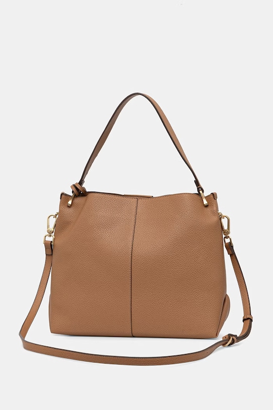 Akcesoria U.S. Polo Assn. torebka crossbody damska z imitacji skóry ROYAL STEWART BEU3R9065WVP brązowy