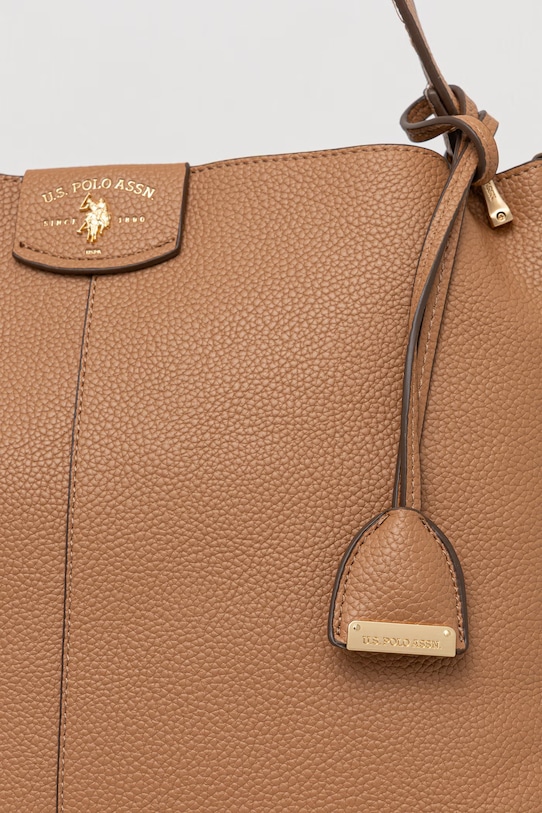 U.S. Polo Assn. torebka crossbody damska z imitacji skóry ROYAL STEWART brązowy BEU3R9065WVP
