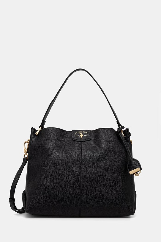 U.S. Polo Assn. torebka crossbody damska z imitacji skóry ROYAL STEWART czarny BEU3R9065WVP