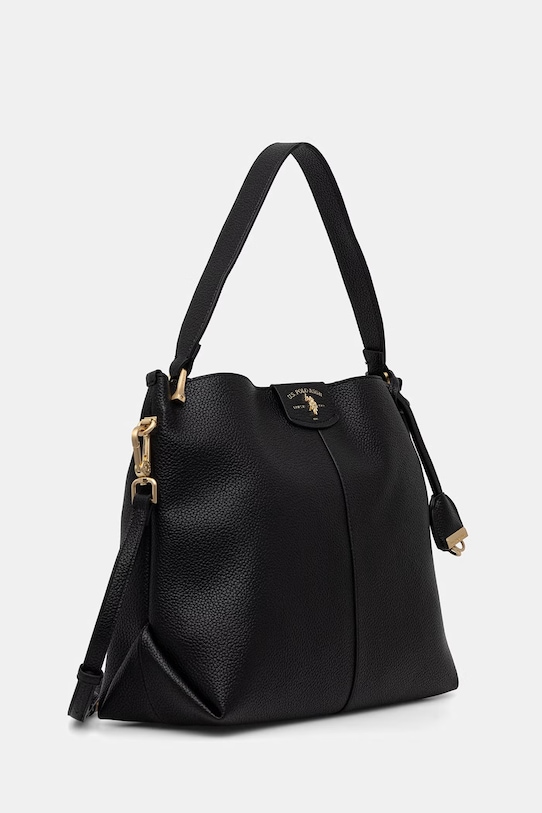 U.S. Polo Assn. torebka crossbody damska z imitacji skóry ROYAL STEWART BEU3R9065WVP czarny SS26
