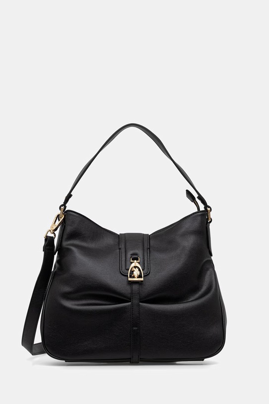 U.S. Polo Assn. torebka worek damska z imitacji skóry BENSON czarny BEU7B9038WVP