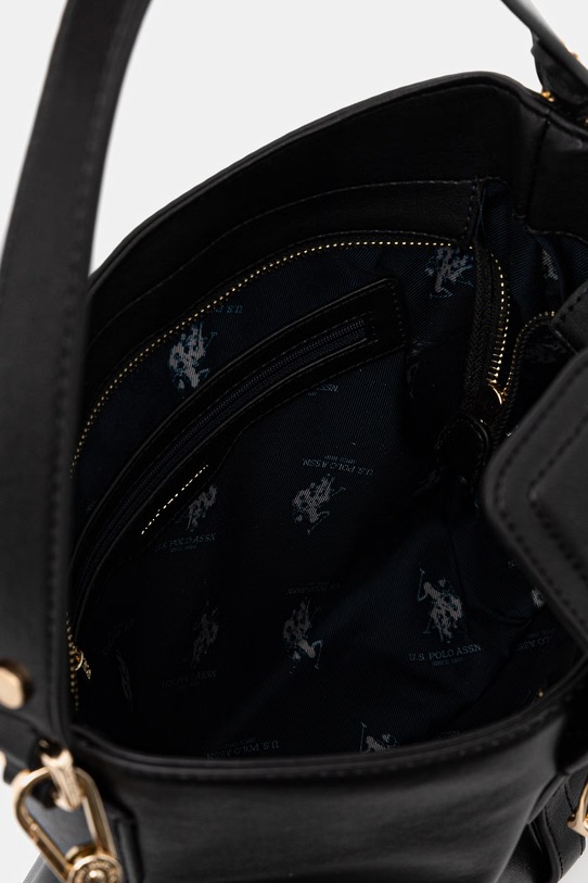 U.S. Polo Assn. torebka worek damska z imitacji skóry BENSON BEU7B9038WVP czarny