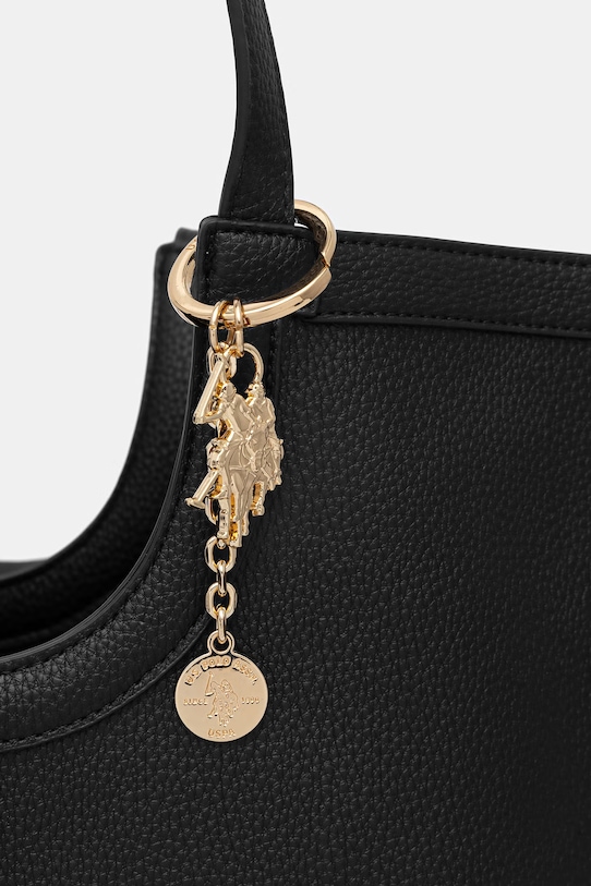 U.S. Polo Assn. torebka shopper damska z imitacji skóry LAWSON BEU8L9054WVP czarny