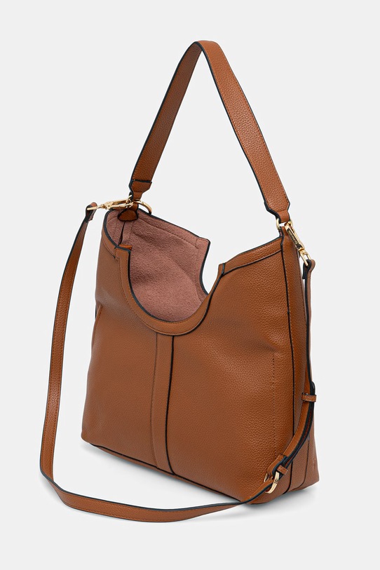 Akcesoria U.S. Polo Assn. torebka tote damska z imitacji skóry LAWSON BEU8L9058WVP brązowy