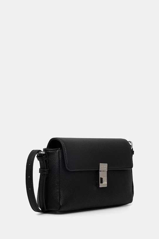 U.S. Polo Assn. listonoszka damska z imitacji skóry ESHER BEUEP9061WVP czarny SS26