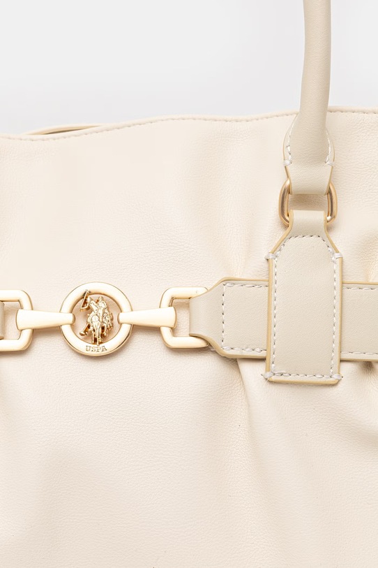 U.S. Polo Assn. torebka shopper damska JANE beżowy BEUJ09039WVP