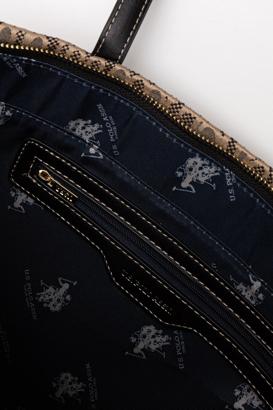 U.S. Polo Assn. torebka shopper damska JACQUARD beżowy BEUJG9131WZC