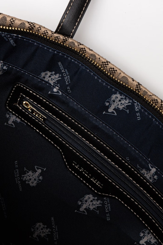 U.S. Polo Assn. torebka shopper damska JACQUARD beżowy BEUJG9131WZC