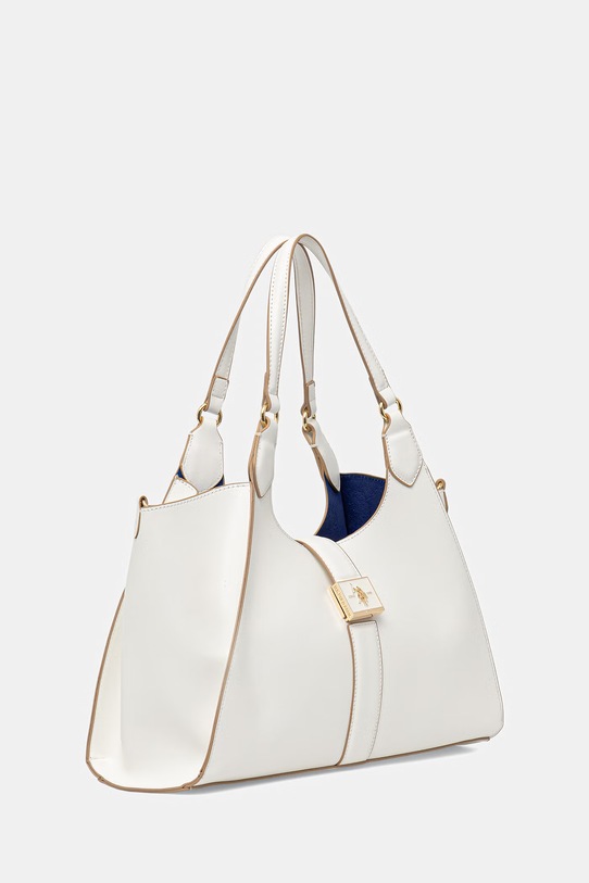U.S. Polo Assn. kabelka typu shopper dámska z imitácie kože MARGARET BEUMF9043WVP biela SS26
