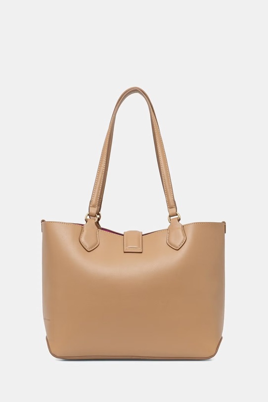 Akcesoria U.S. Polo Assn. torebka shopper damska z imitacji skóry MARGARET BEUMF9044WVP beżowy