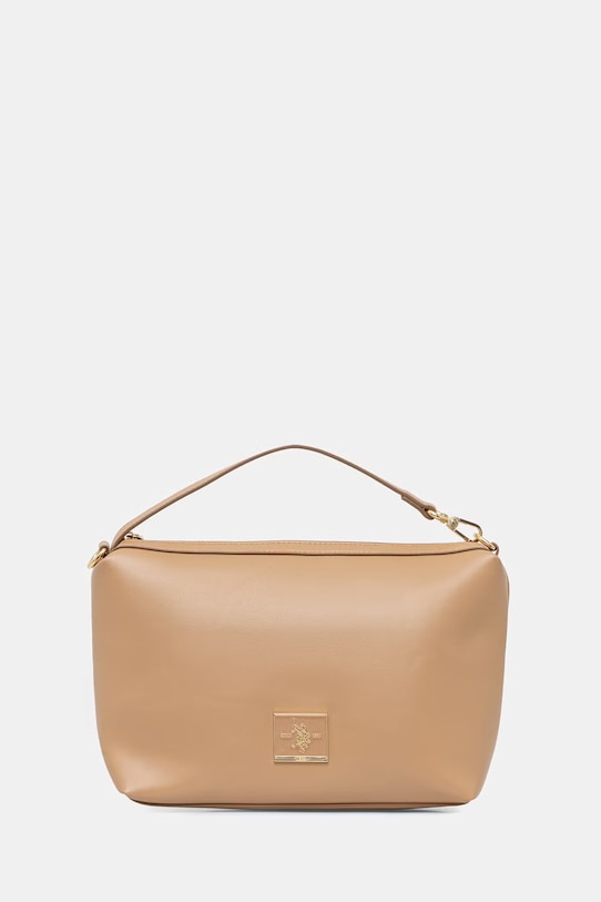 U.S. Polo Assn. torebka shopper damska z imitacji skóry MARGARET beżowy BEUMF9044WVP