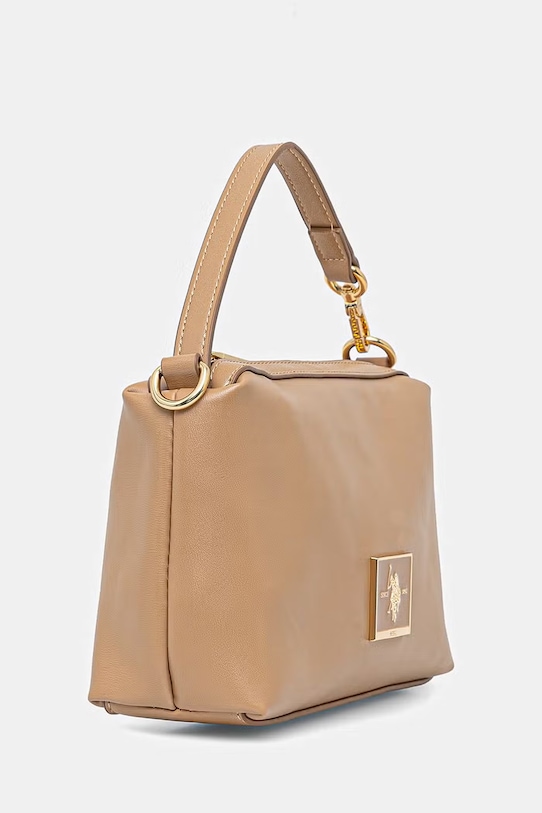 U.S. Polo Assn. torebka crossbody damska z imitacji skóry MARGARET BEUMF9045WVP beżowy
