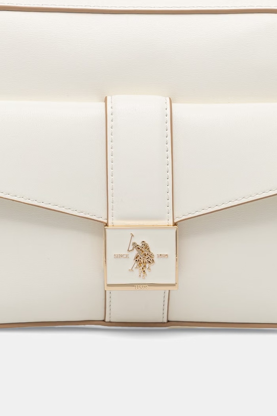 U.S. Polo Assn. torebka crossbody damska z imitacji skóry MARGARET beżowy BEUMF9046WVP